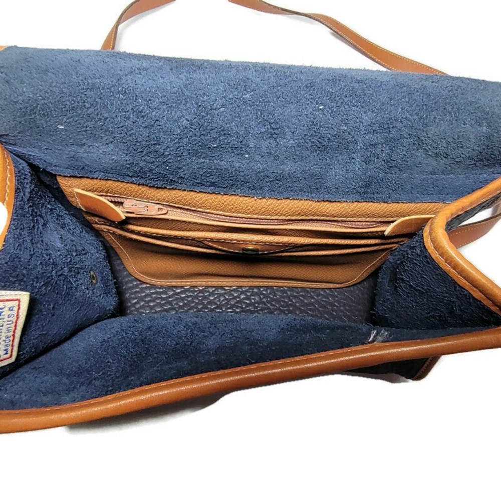 Vintage 1980's Navy Blue Dooney & Bourke Essex Shoulder Bag Crossbody - Picture 6 of 15